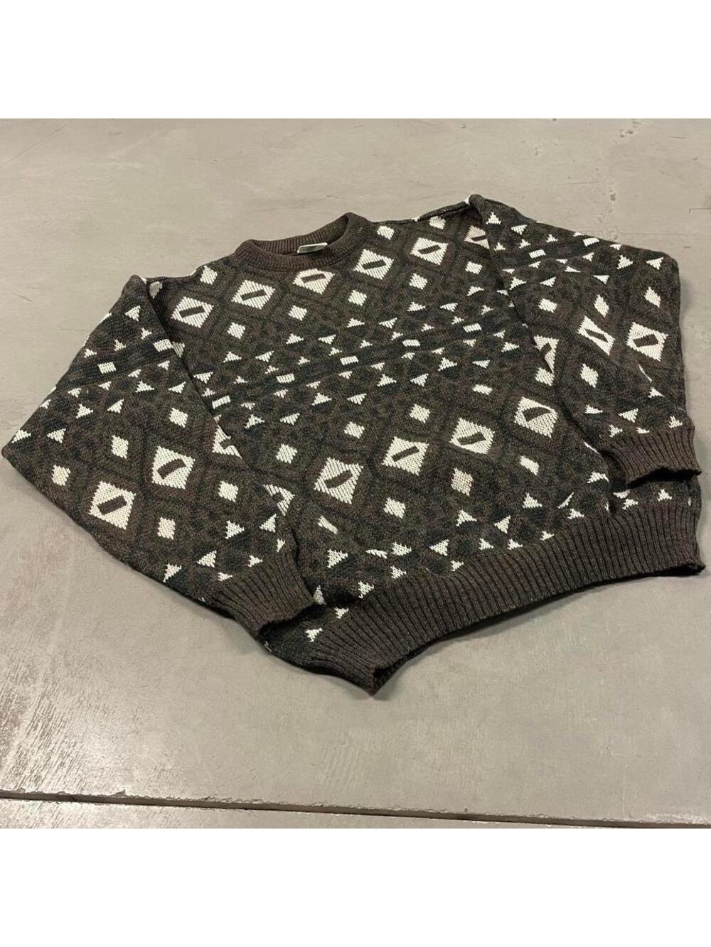 vintage patterned sweater